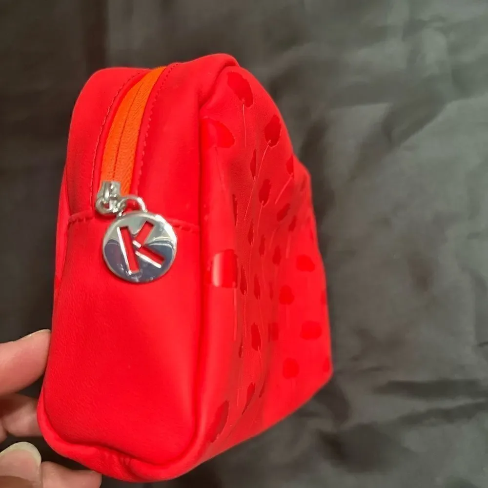 Kenzo Red Rubber Cosmetic Travel Bag